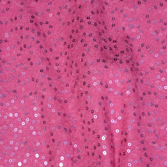 Ann Taylor Loft Sparkly Pink Sequin Skirt Size 2 Gorgeous Hot Pink Color! - Picture 4 of 16